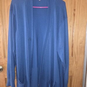 Faded Glory Navy Open Front Cardigan